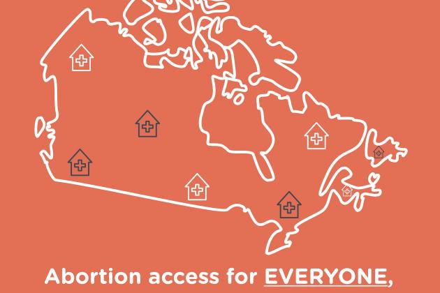 Map of abortion access in Canada